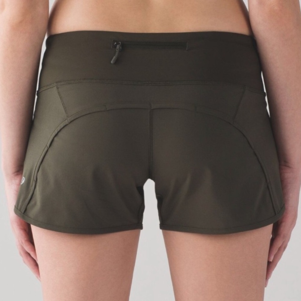 Lululemon Run Times Short 4” Dark Olive